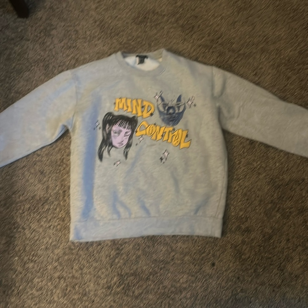 Cool Grey Forever 21 Long Sleeve #y2k